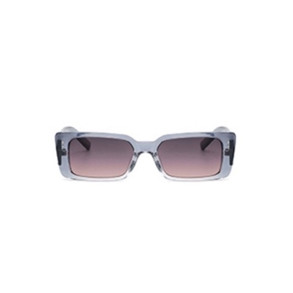Grey Rectangle Frame Sunglasses - Picture 2 of 4
